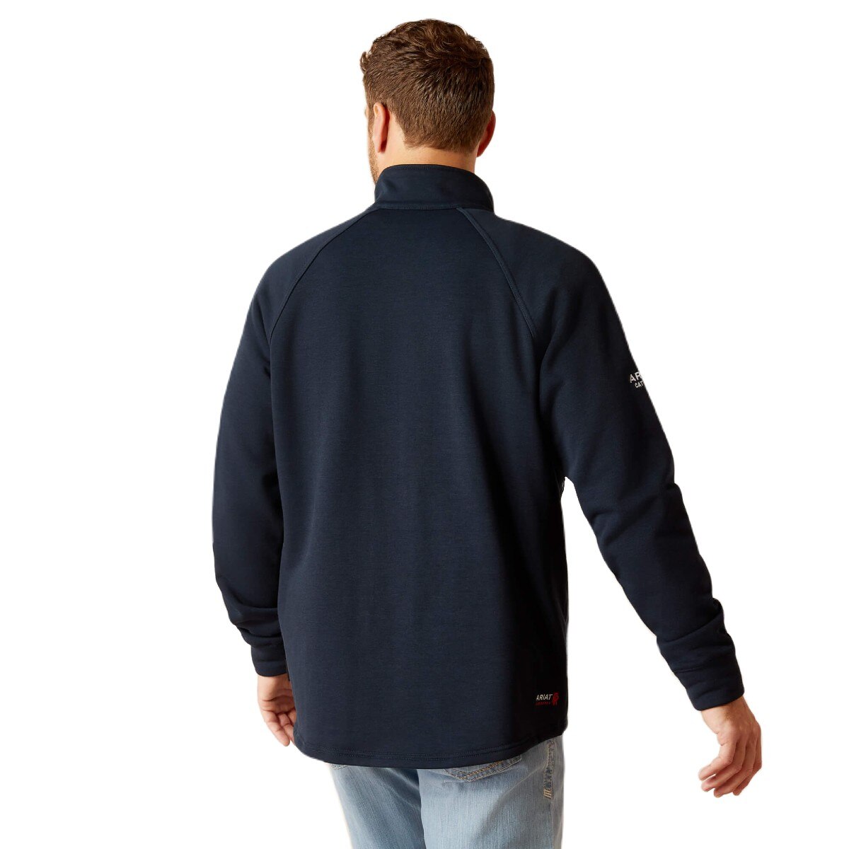 Ariat FR Primo Fleece 2.0 1/4 Zip Sweater in Navy